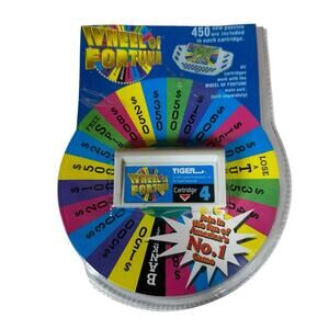 Vintage Wheel Of Fortune Game Cartridge #4 by Tiger 1995